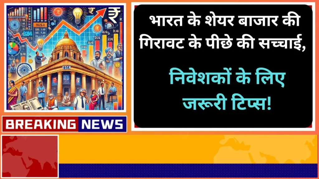 भारत के शेयर बाजार की गिरावट के पीछे की सच्चाई निवेशकों के लिए जरूरी टिप्स