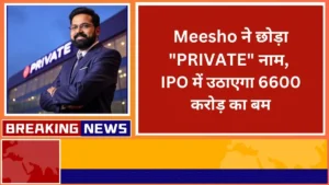 Meesho dropped the name PRIVATE will raise Rs 6600 crore in IPO