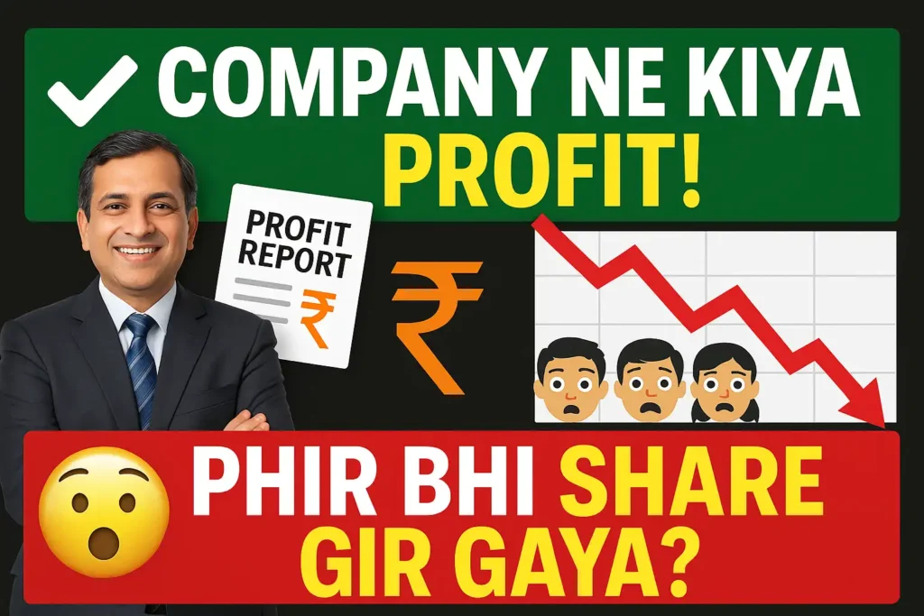 share profit hone ke baad girne ka karan