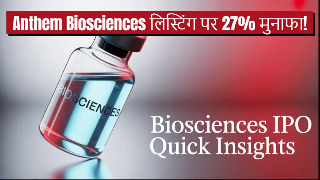 anthem biosciences share ipo subscription gmp listing 2025