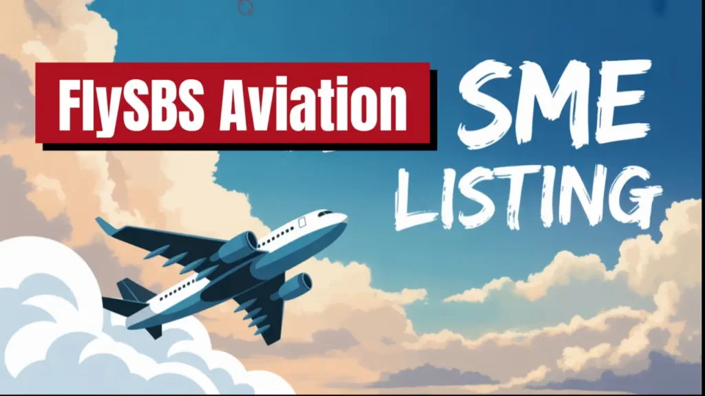 flysbs aviation ipo listing nse sme 2025