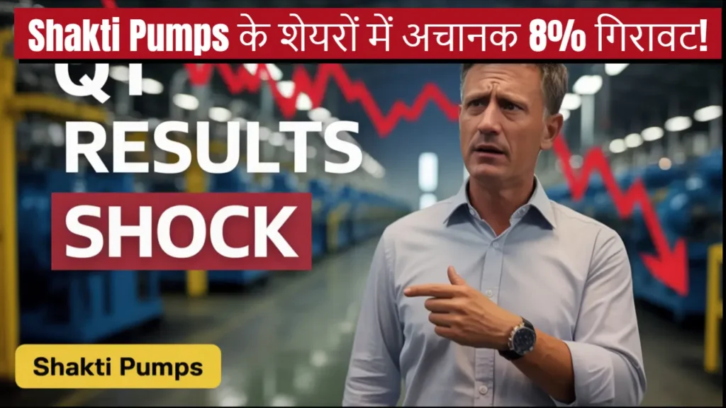 shakti pumps share price drop q1 results august 2025