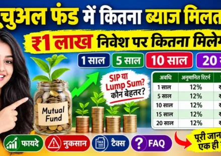 म्यूचुअल फंड में कितना ब्याज मिलता है